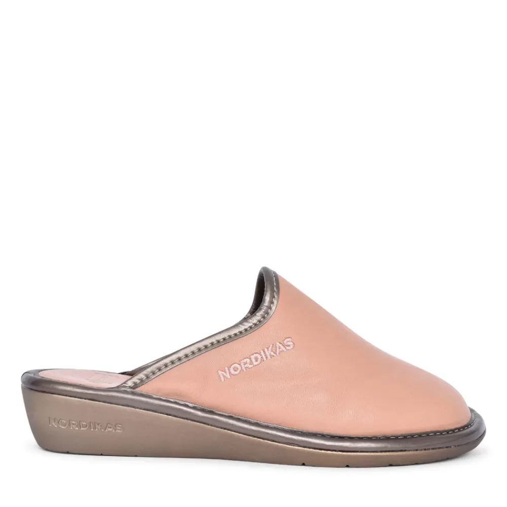 Ladies NORDIKAS 347/80 Mule Slipper For Ladies In Beige