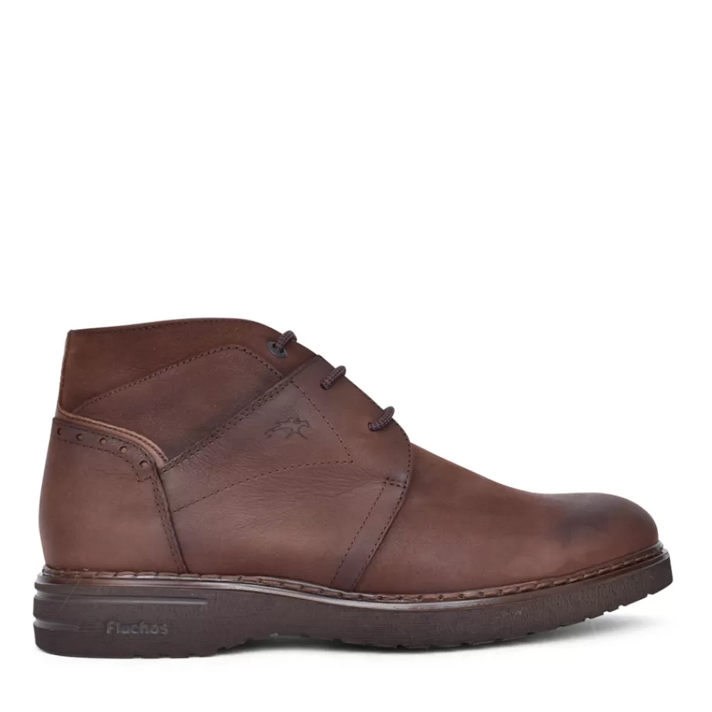 Mens FLUCHOS F1241 Warrior Laced Boot In Brown