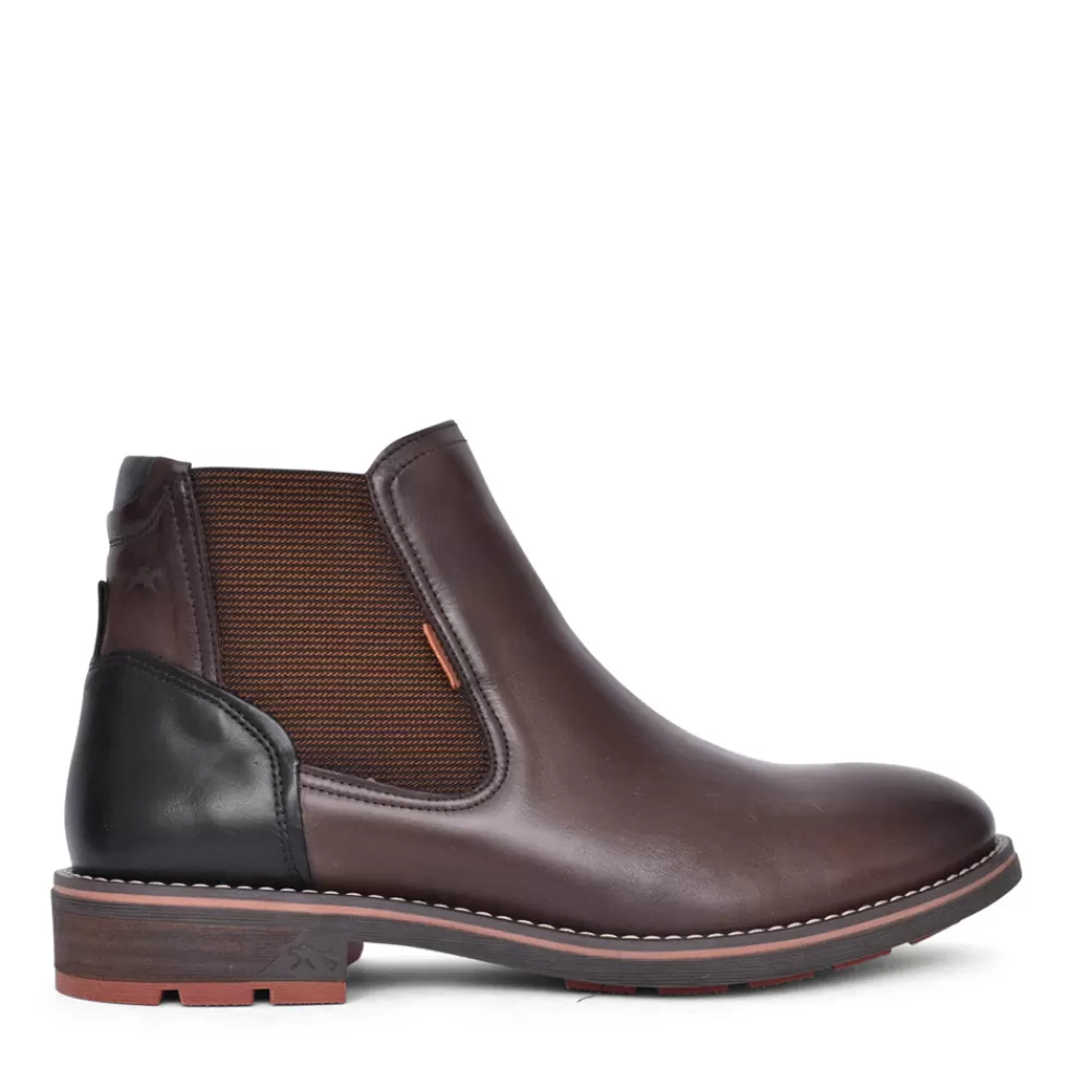 Mens FLUCHOS F1343 Terry Chelsea Boot In Brown