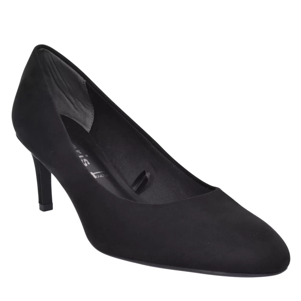 Ladies TAMARIS Ladies 1-22416 High Heel Court Shoe In Black