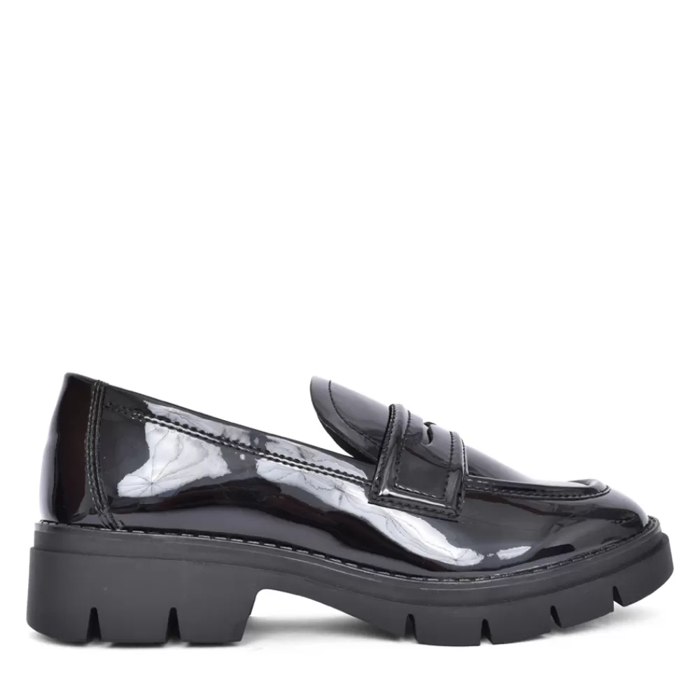 Ladies TAMARIS Ladies 1-24313 Slip On Shoe In Black Patent