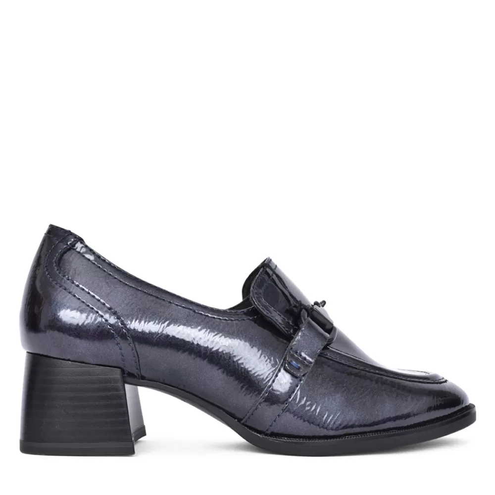 Ladies TAMARIS Ladies 1-24434 Block Heel Shoe In Navy