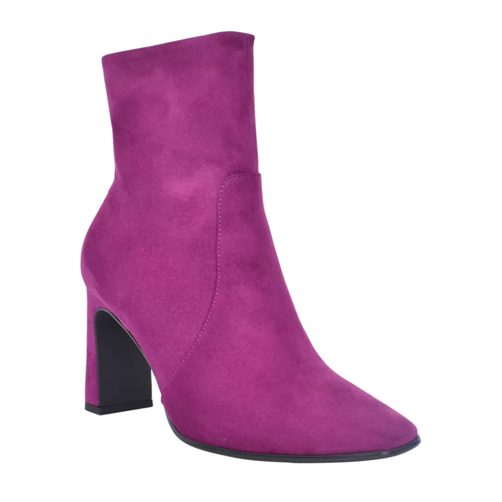 Ladies TAMARIS Ladies 1-25022 Medium Heel Calf Boot In Dark Pink