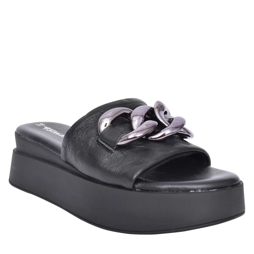 Ladies TAMARIS Ladies 1-27215 Wedge Mule In Black