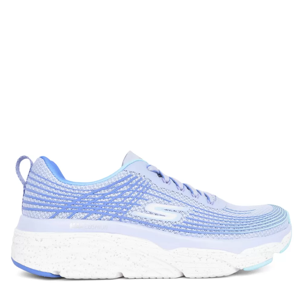 Ladies SKECHERS Ladies 128563 Max Cushioning Elite Trainer In Blue