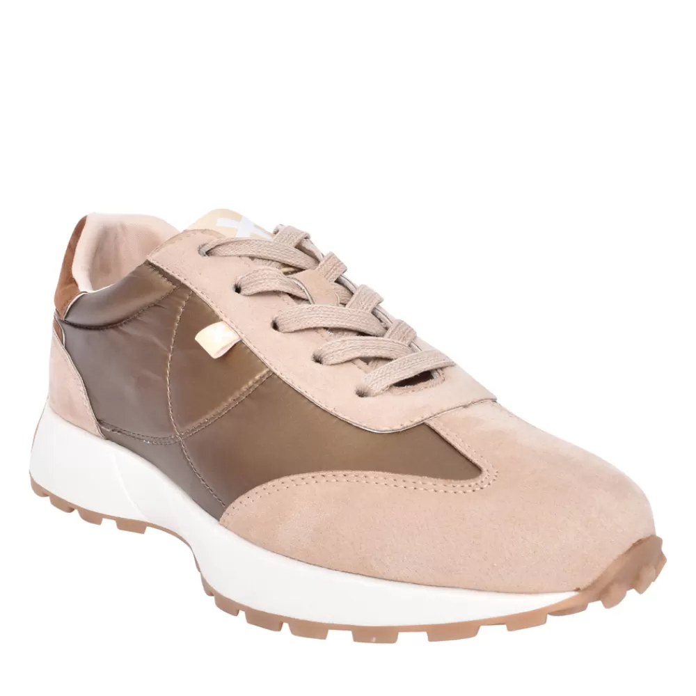 Ladies XTI Ladies 142008 Laced Trainer In Platino
