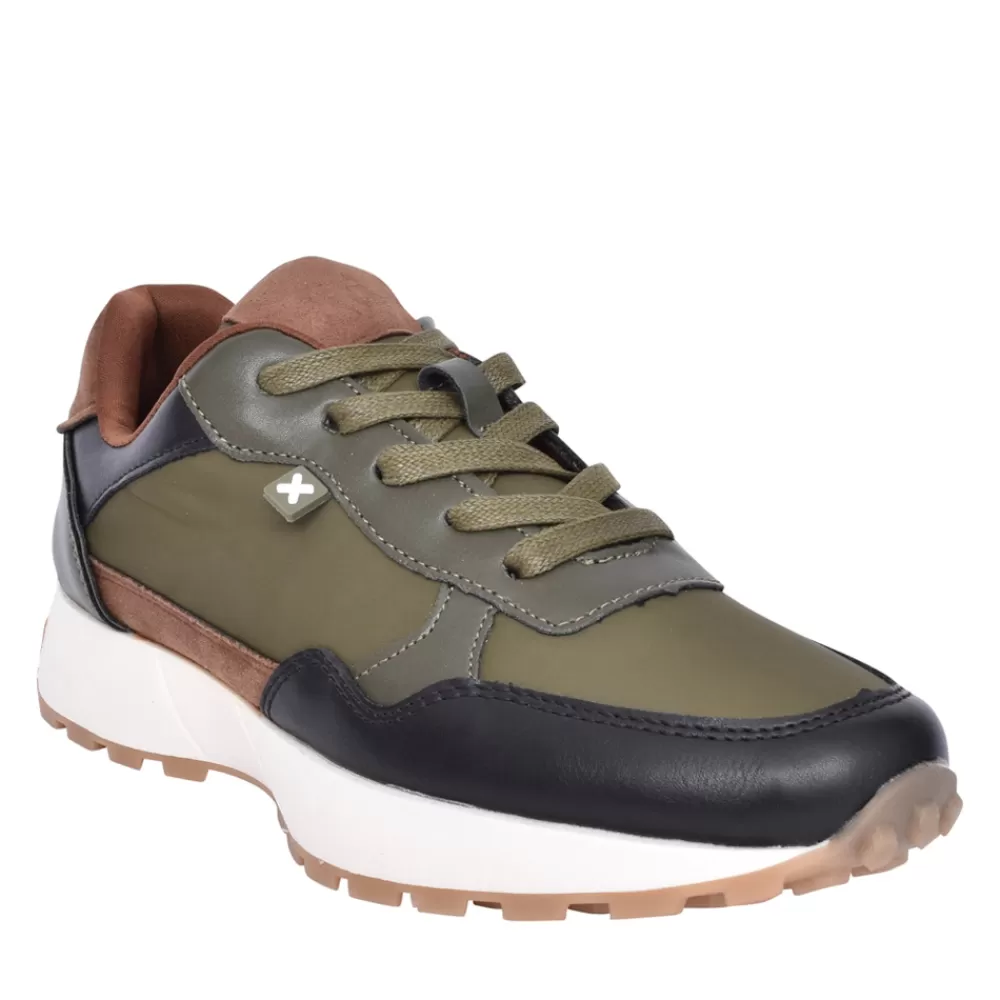 Ladies XTI Ladies 142134 Wedge Trainer In Khaki