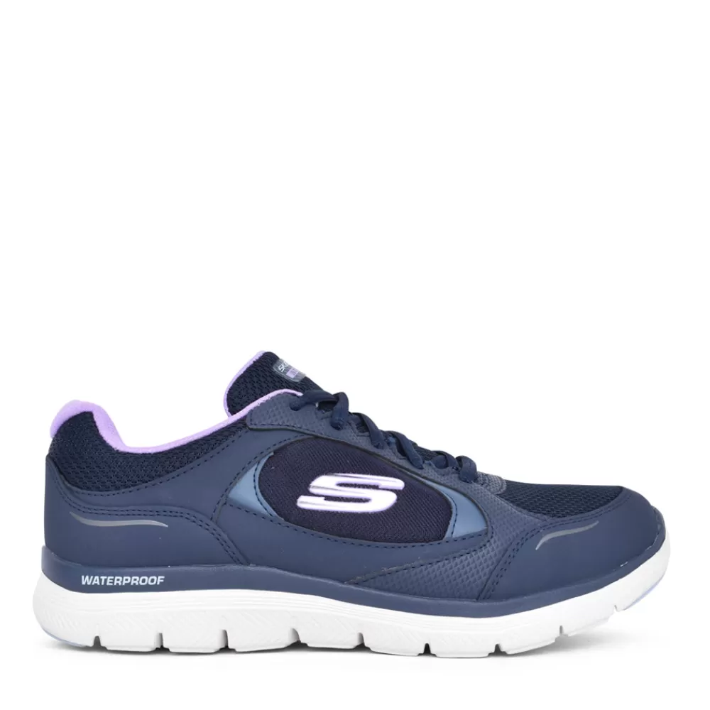 Ladies SKECHERS Ladies 149299 Flex Appeal 4.0 Laced Trainer In Navy