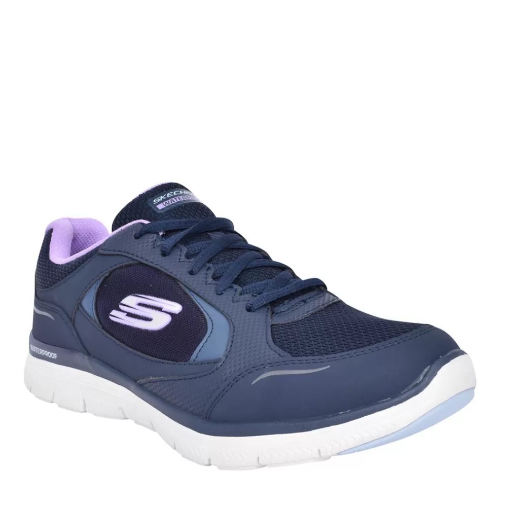 Ladies SKECHERS Ladies 149299 Flex Appeal 4.0 Laced Trainer In Navy