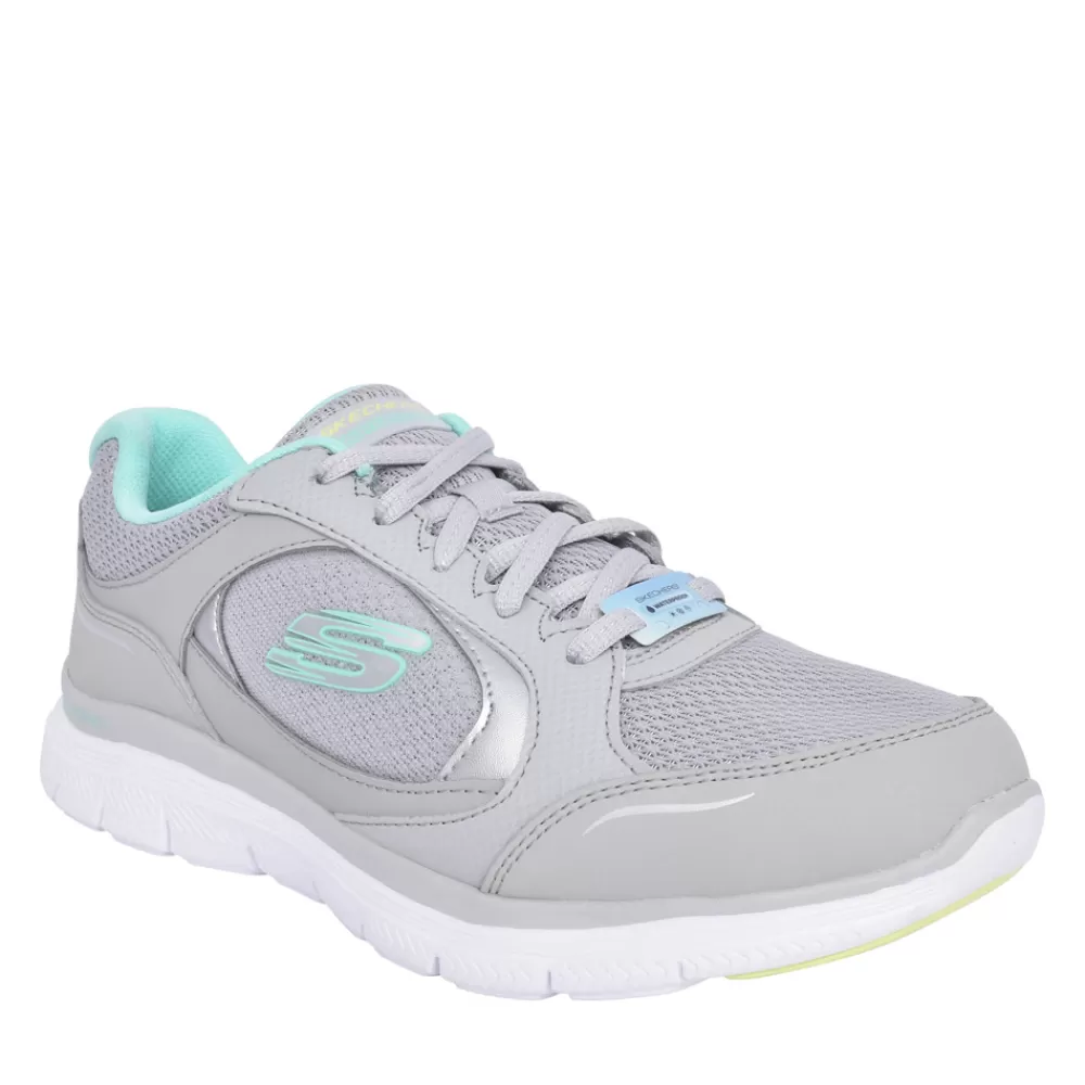 Ladies SKECHERS Ladies 149299 True Clarit Trainer In Grey