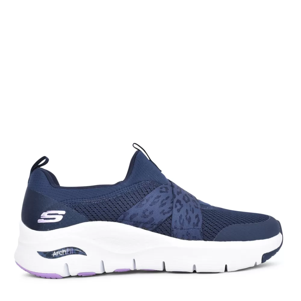 Ladies SKECHERS Ladies 149717 Modern Rhythm Trainer In Navy
