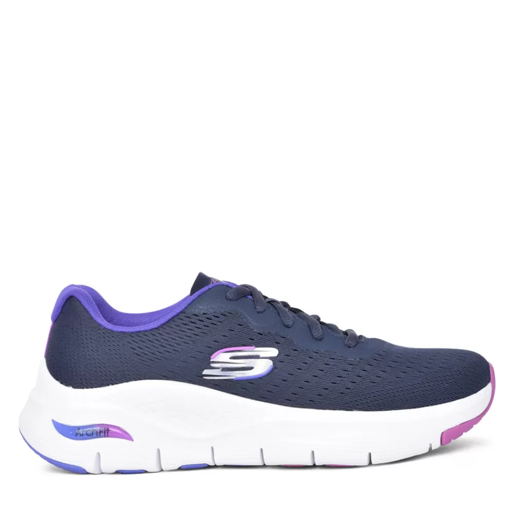 Ladies SKECHERS Ladies 149722 Infinity Cool Laced Trainer In Navy