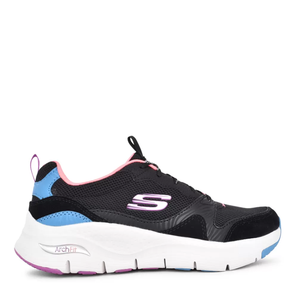 Ladies SKECHERS Ladies 149723 Vista View Trainer In Black