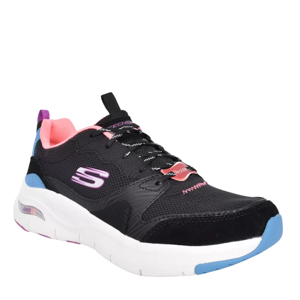 Ladies SKECHERS Ladies 149723 Vista View Trainer In Black