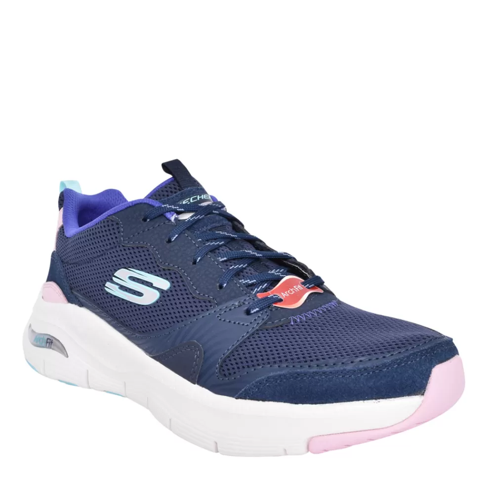 Ladies SKECHERS Ladies 149723 Vista View Trainer In Navy
