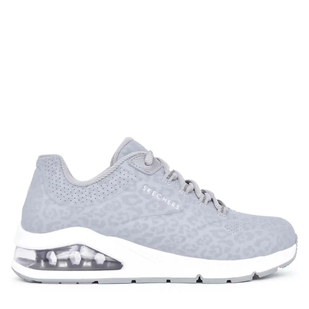 Ladies SKECHERS Ladies 155642 Uno 2 Trainer In Grey