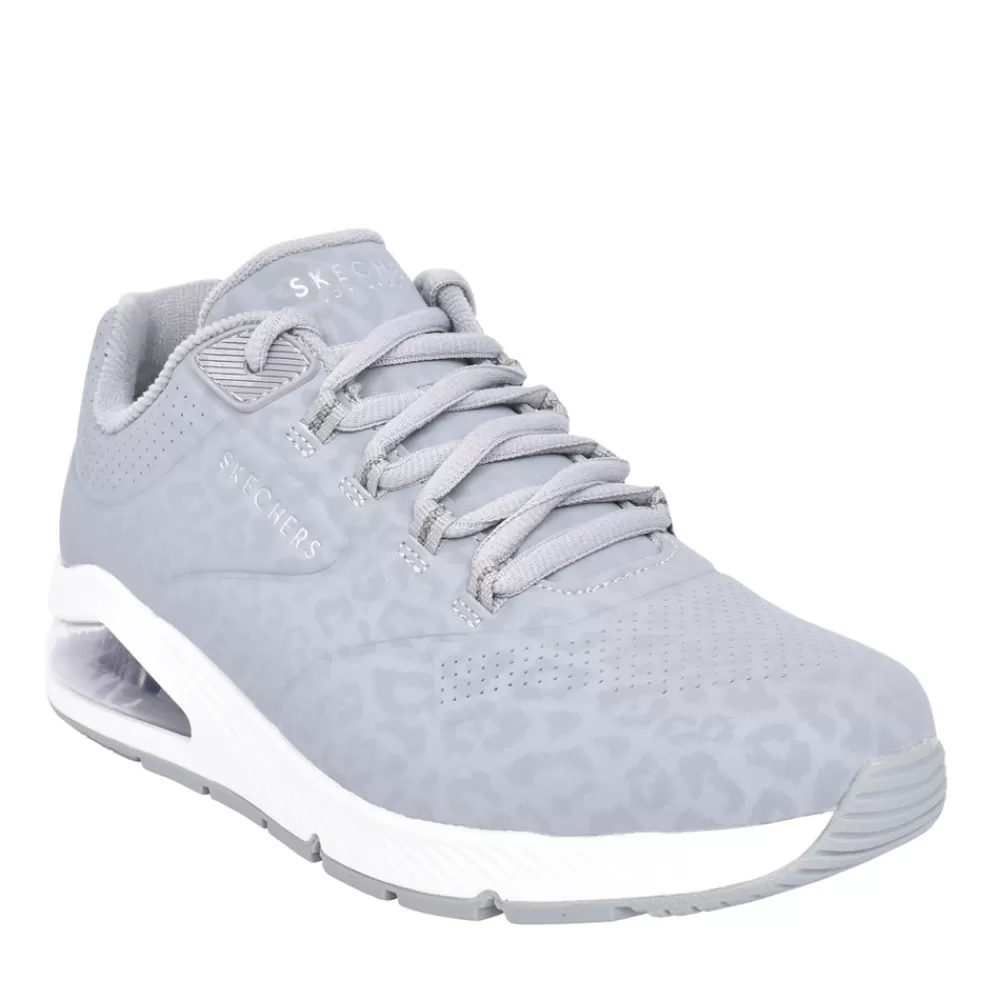 Ladies SKECHERS Ladies 155642 Uno 2 Trainer In Grey