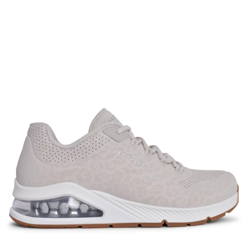 Ladies SKECHERS Ladies 155642 Uno 2 Trainer In Off White