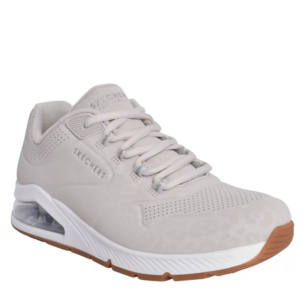 Ladies SKECHERS Ladies 155642 Uno 2 Trainer In Off White