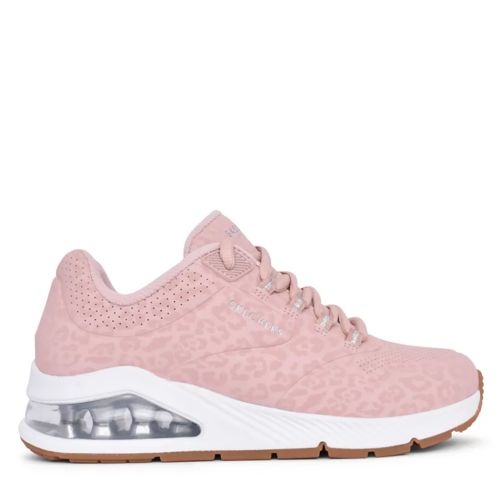 Ladies SKECHERS Ladies 155642 Uno 2 Trainer In Rose