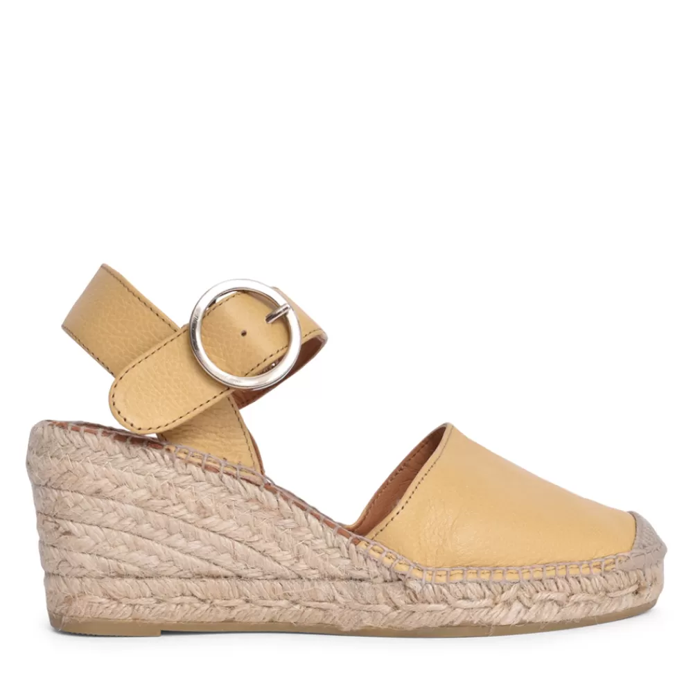 Ladies VIGUERA Ladies 1922 Wedged Espadrille In Mustard