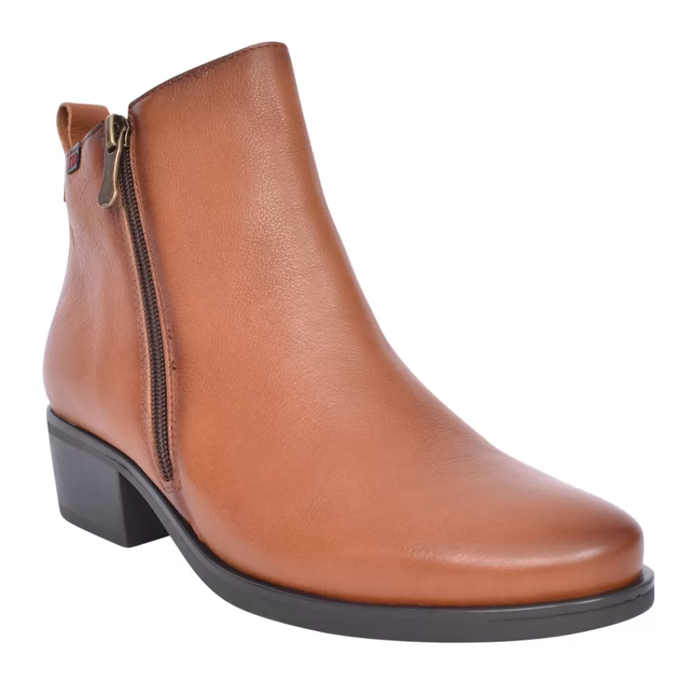 Ladies PEPE MENARGUES Ladies 20411 Ankle Boot In Tan