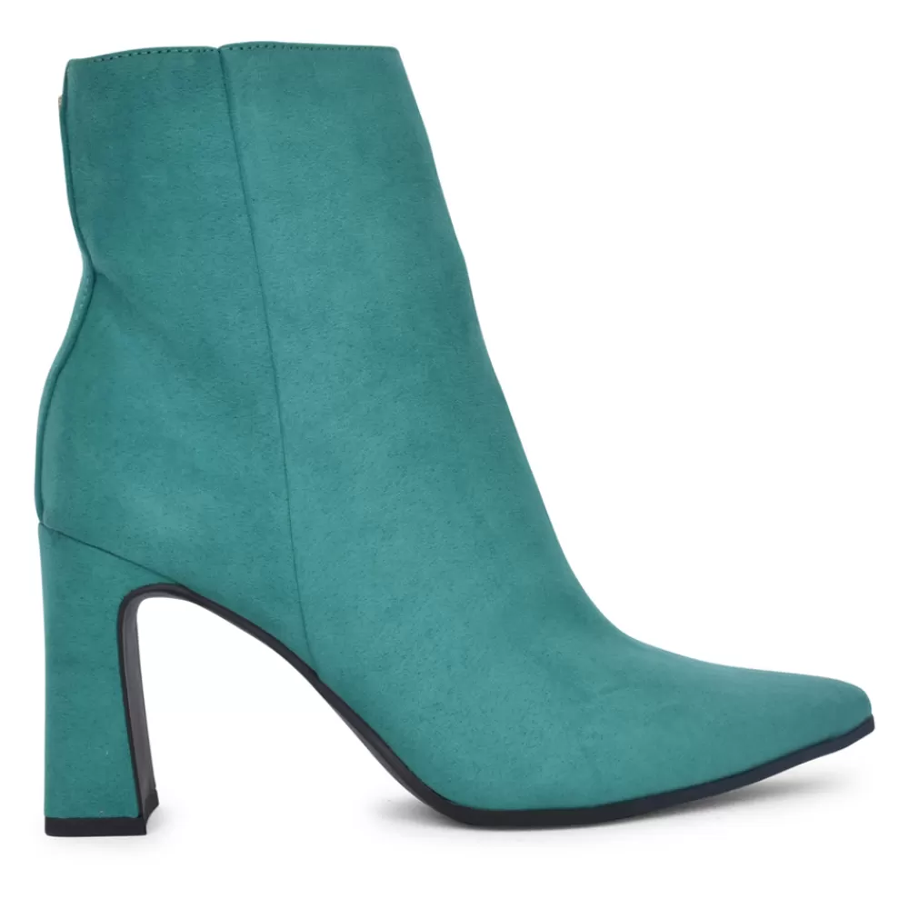 Ladies MARCO TOZZI Ladies 2-25313 Medium Heel Ankle Boot In Green