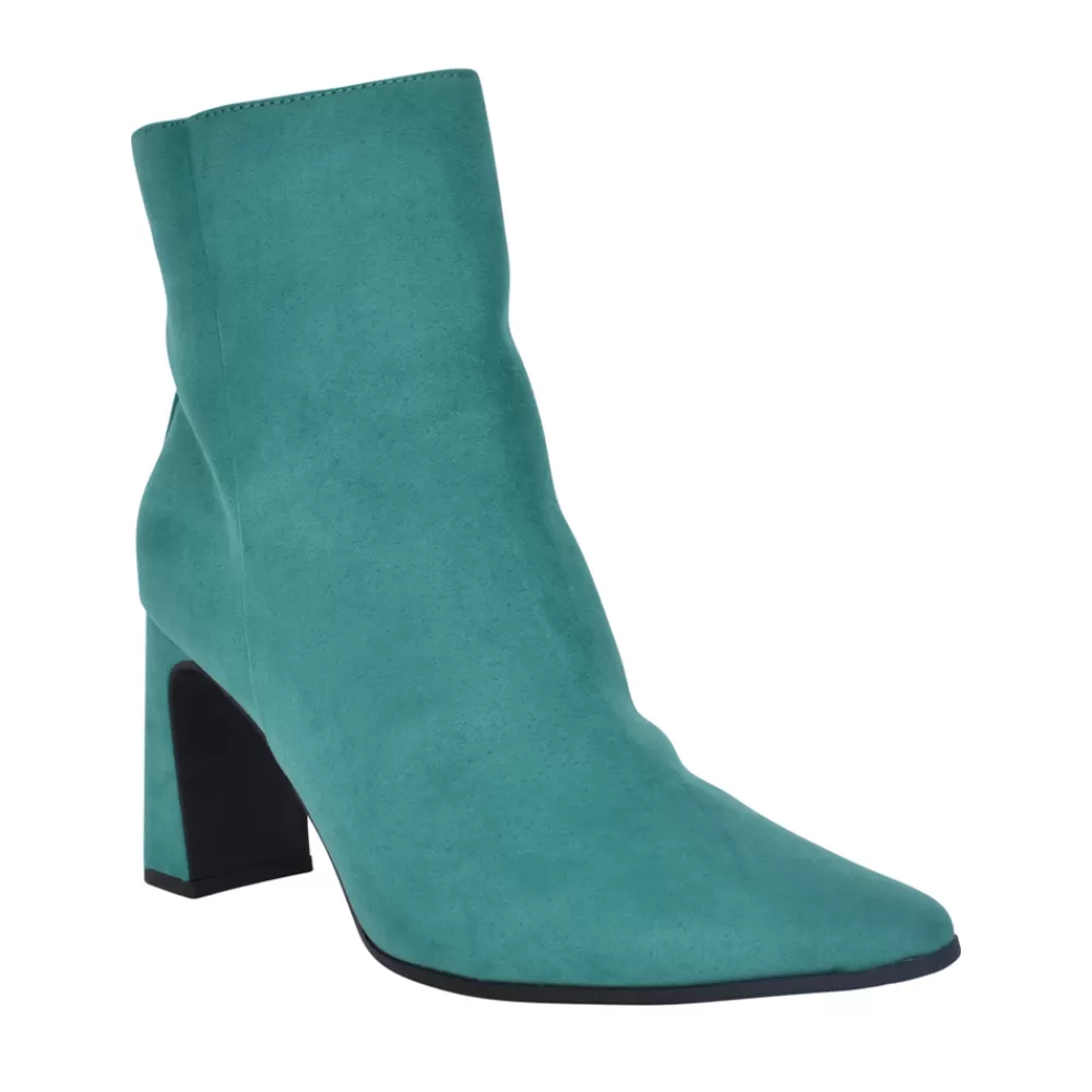 Ladies MARCO TOZZI Ladies 2-25313 Medium Heel Ankle Boot In Green