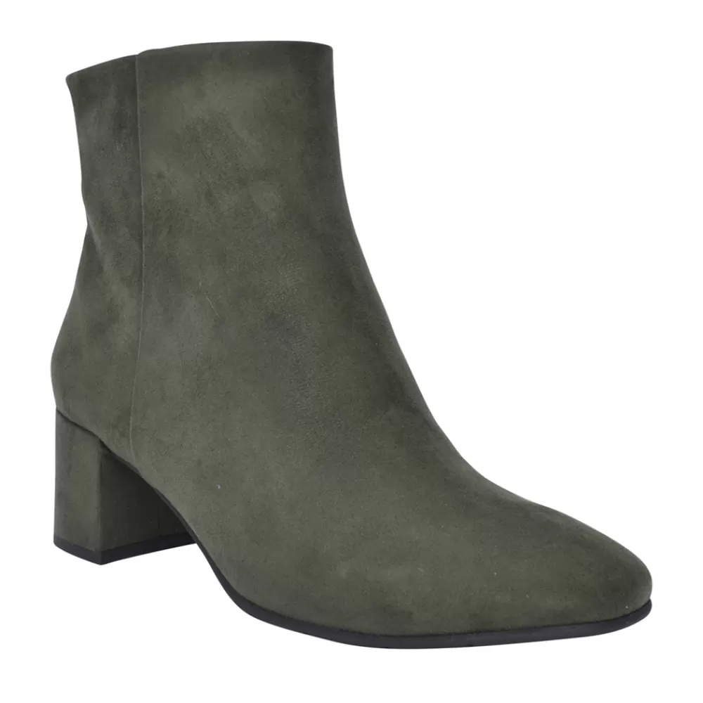 Ladies MARCO TOZZI Ladies 2-25349 Low Heel Ankle Boot In Green