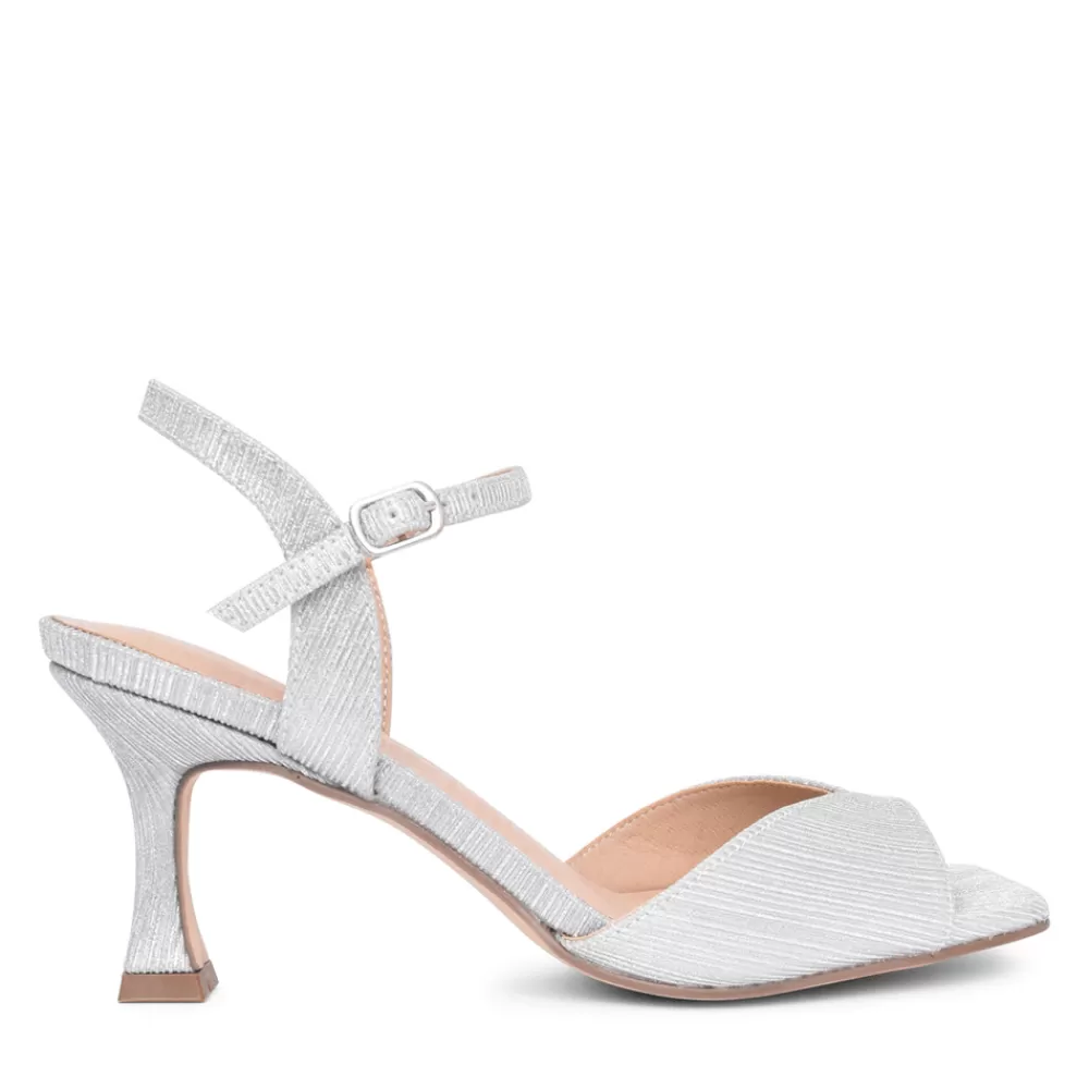 Ladies MENBUR Ladies 23698 Chamaeleon Dress Sandal In Silver
