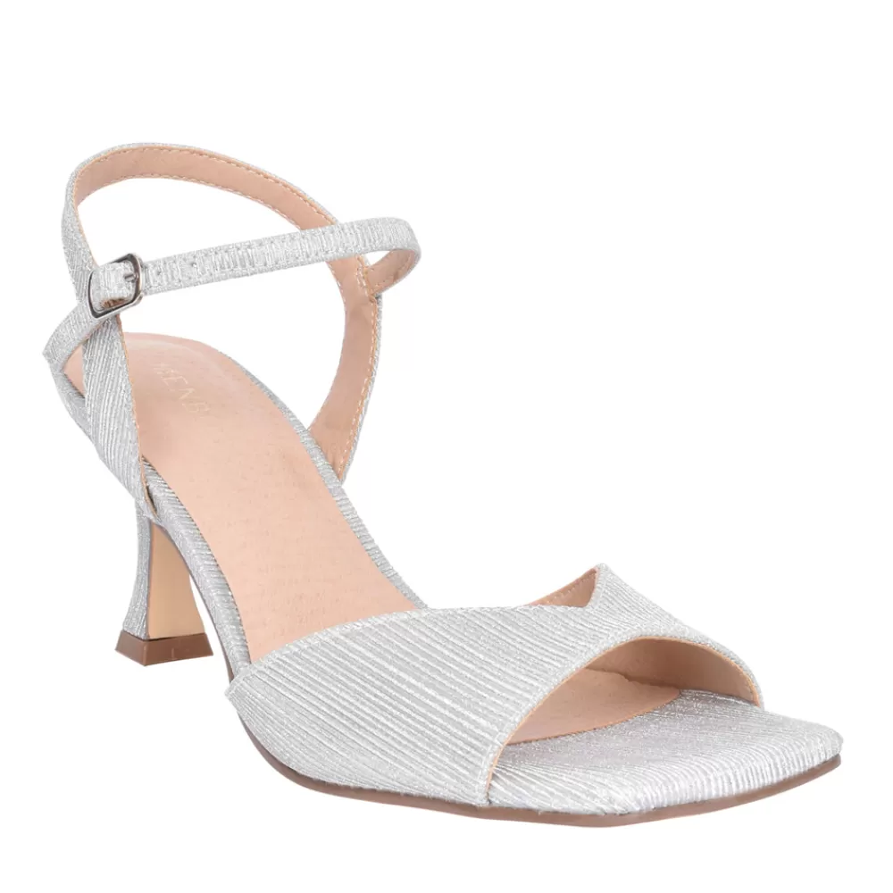 Ladies MENBUR Ladies 23698 Chamaeleon Dress Sandal In Silver