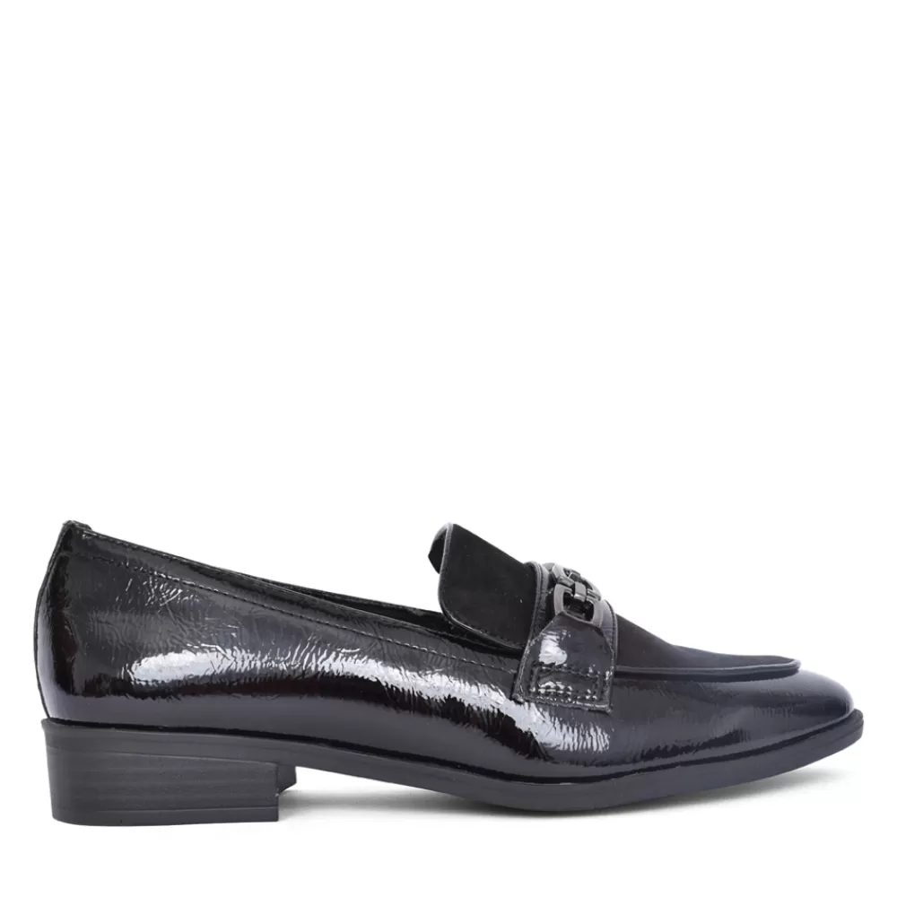 Ladies MARCO TOZZI Ladies 25470 Slip-On Shoe In Black Patent