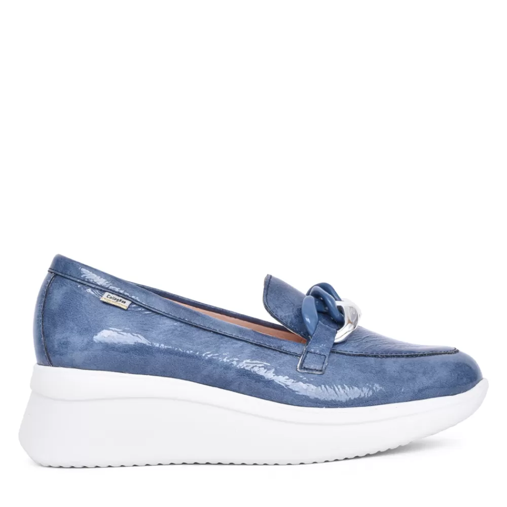 Ladies CALLAGHAN Ladies 30019 Wedge Shoe In Blue