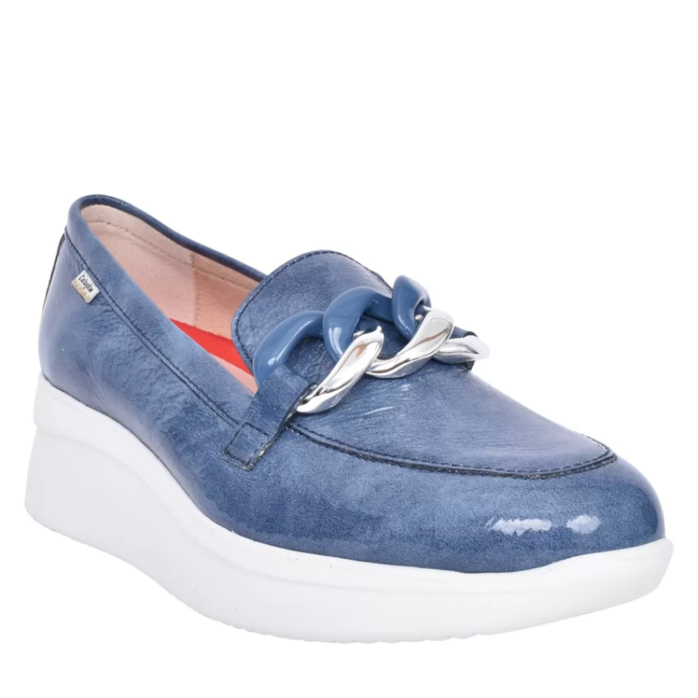 Ladies CALLAGHAN Ladies 30019 Wedge Shoe In Blue