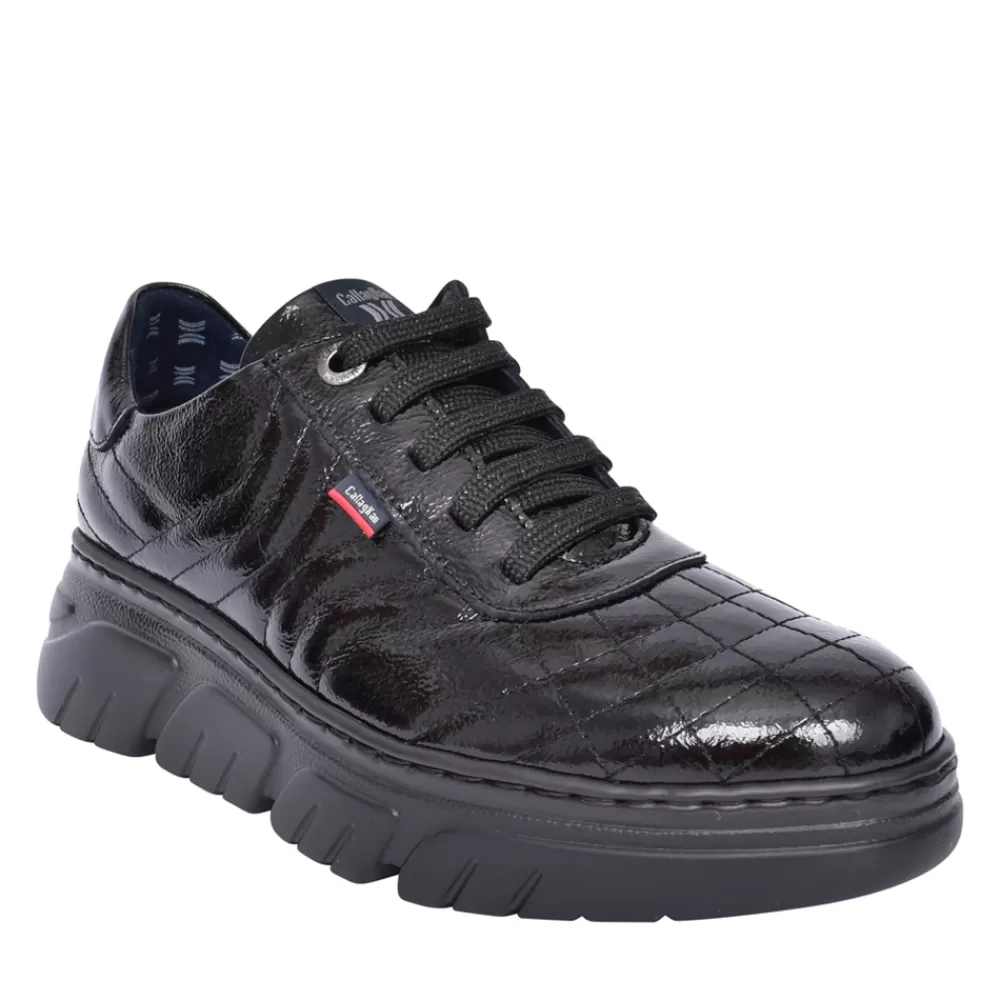 Ladies CALLAGHAN Ladies 51803 Laced Wedge Trainer In Black