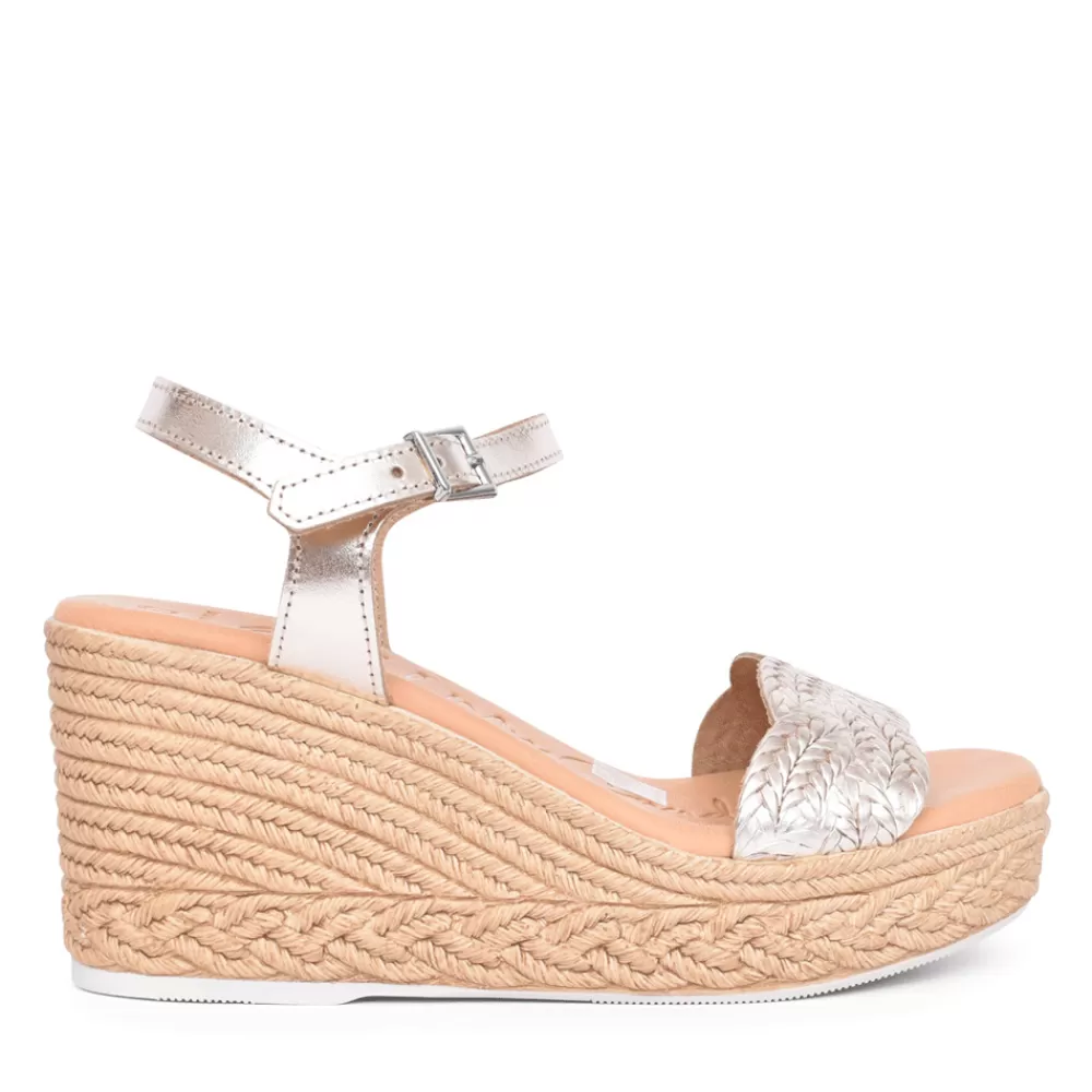Ladies OH MY SANDALS Ladies 5227 Wedge Sandal In Champagne