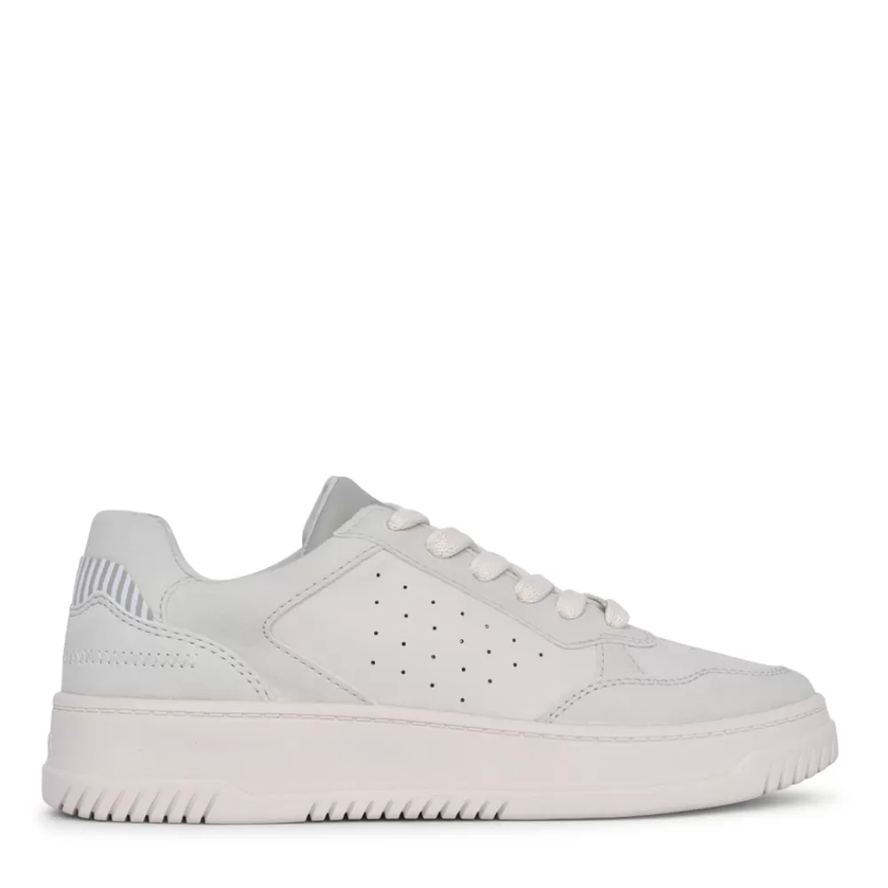 Ladies S.OLIVER Ladies 5-23610 Laced Trainer In Off White