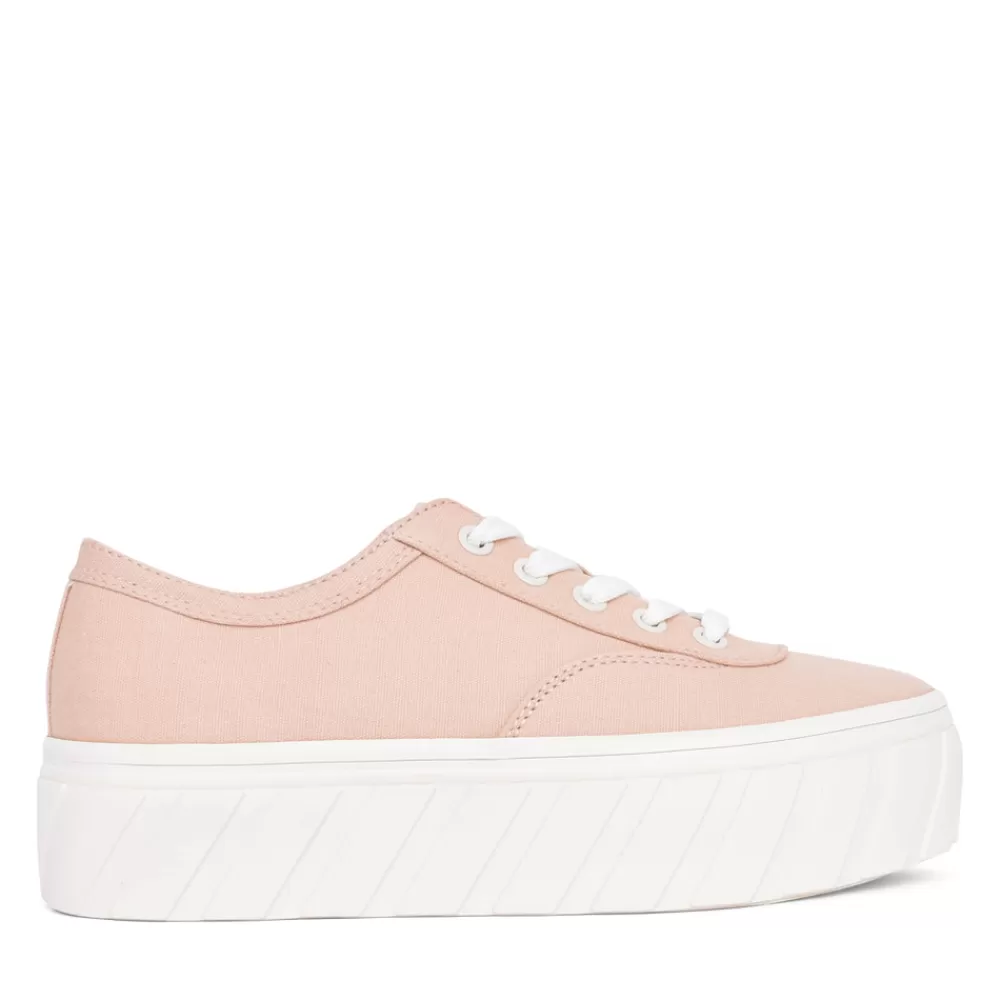 Ladies S.OLIVER Ladies 5-23652 Laced Platform Trainer In Rose