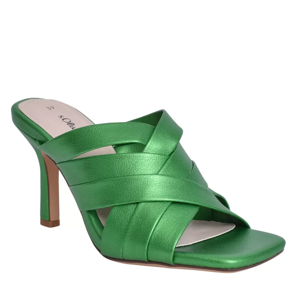 Ladies S.OLIVER Ladies 5-27205 Heeled Sandal In Green