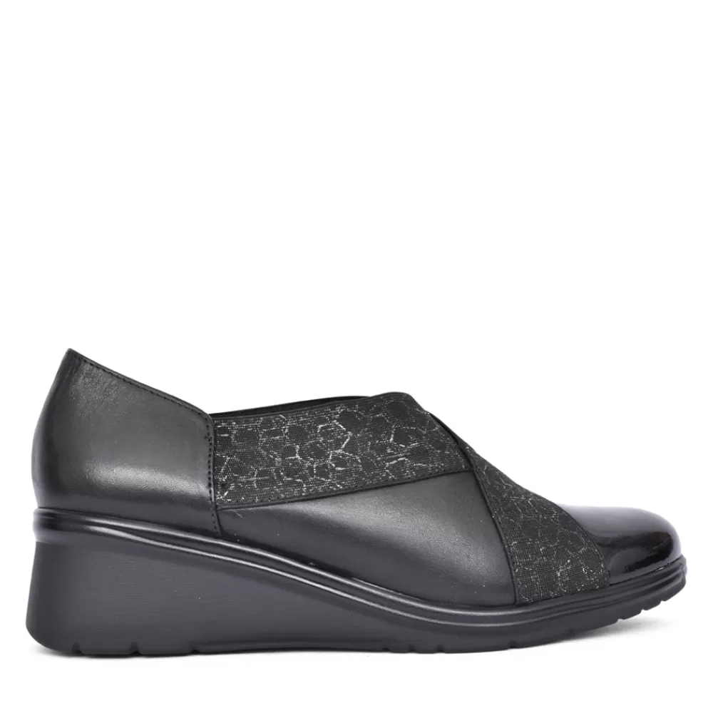 Ladies PITILLOS Ladies 5324 Slip-On Shoe In Black Interest