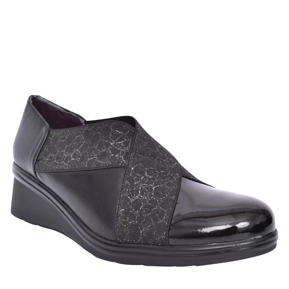 Ladies PITILLOS Ladies 5324 Slip-On Shoe In Black Interest
