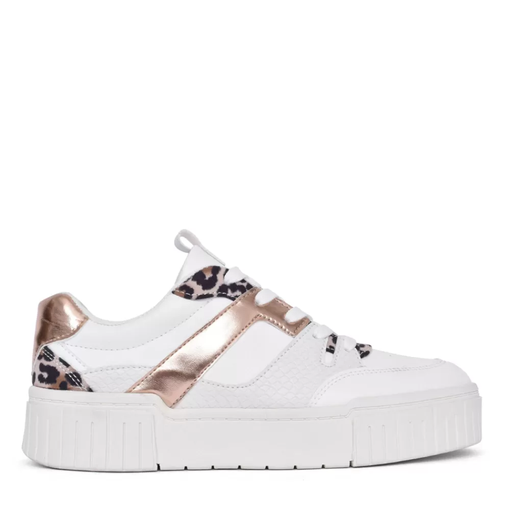 Ladies SPROX Ladies 539759 Laced Trainer In White