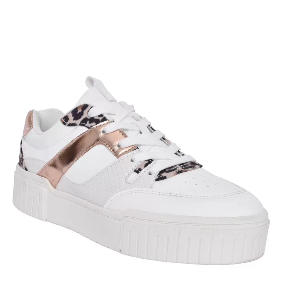 Ladies SPROX Ladies 539759 Laced Trainer In White