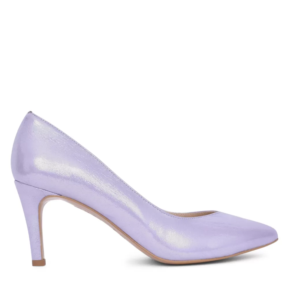 Ladies EMIS Ladies 6047 Medium Heel Court Shoe In Lavender