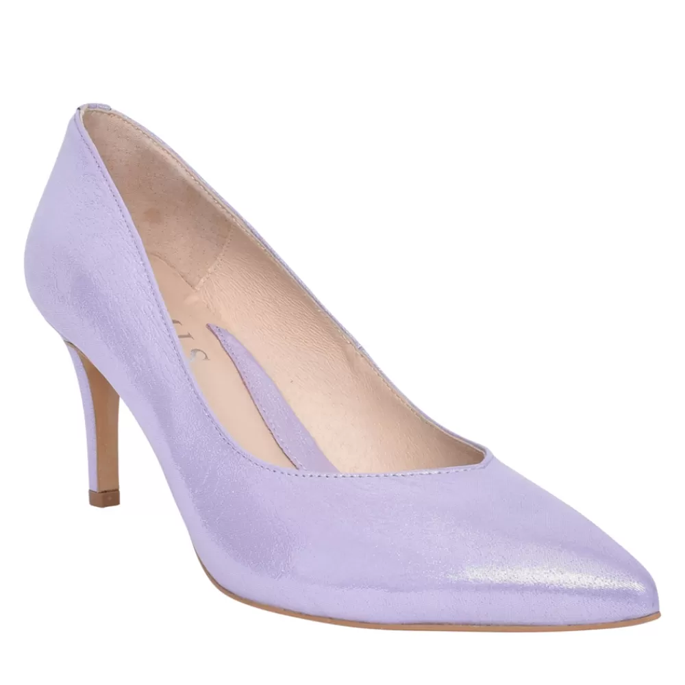 Ladies EMIS Ladies 6047 Medium Heel Court Shoe In Lavender