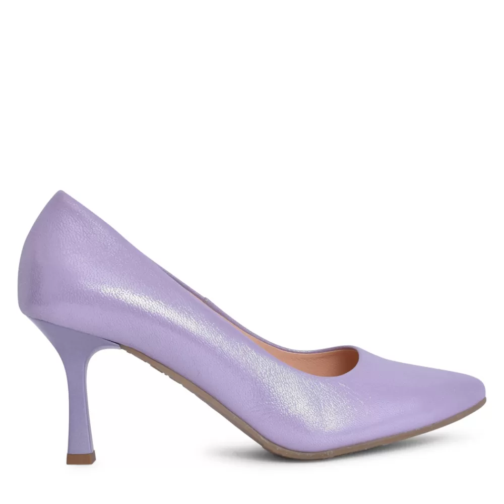 Ladies BIOECO Ladies 6178 Medium Heel Court Shoe In Lavender