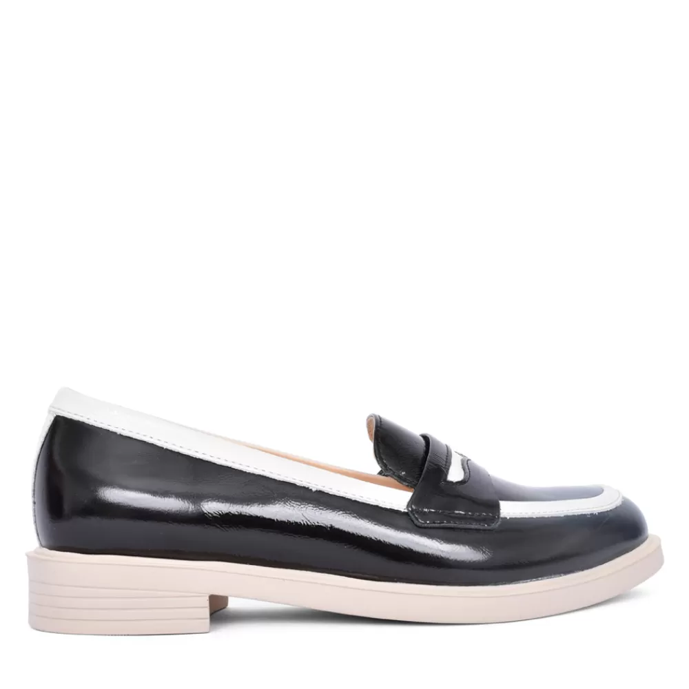 Ladies BIOECO Ladies 6425 Loafer In Black Patent