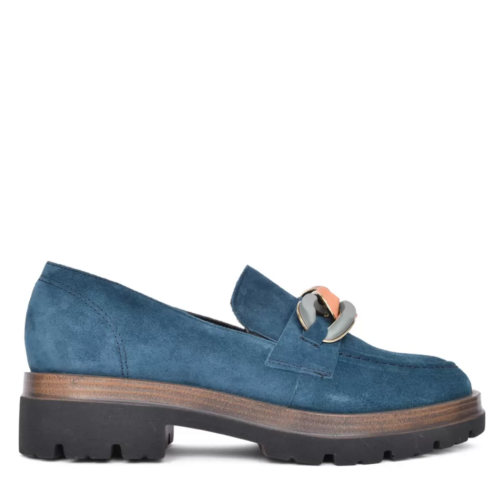 Ladies VIGUERA Ladies 8140 Loafer In Teal