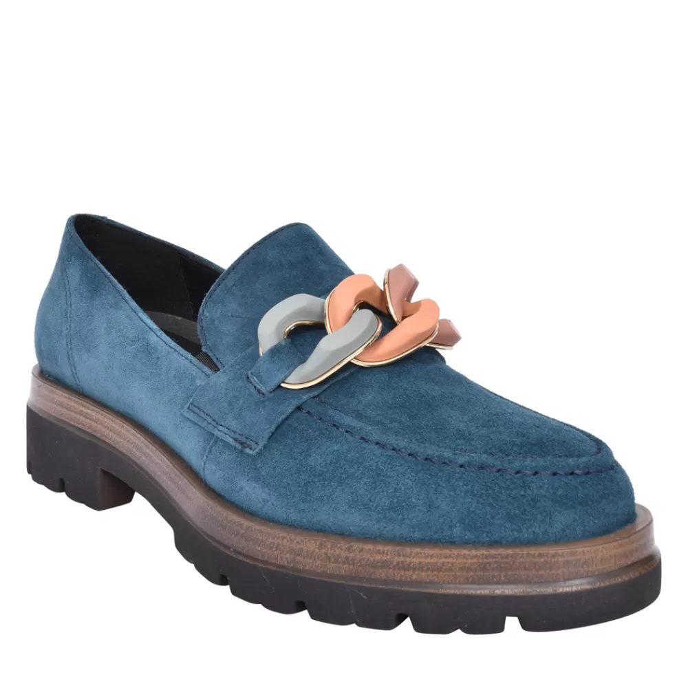 Ladies VIGUERA Ladies 8140 Loafer In Teal