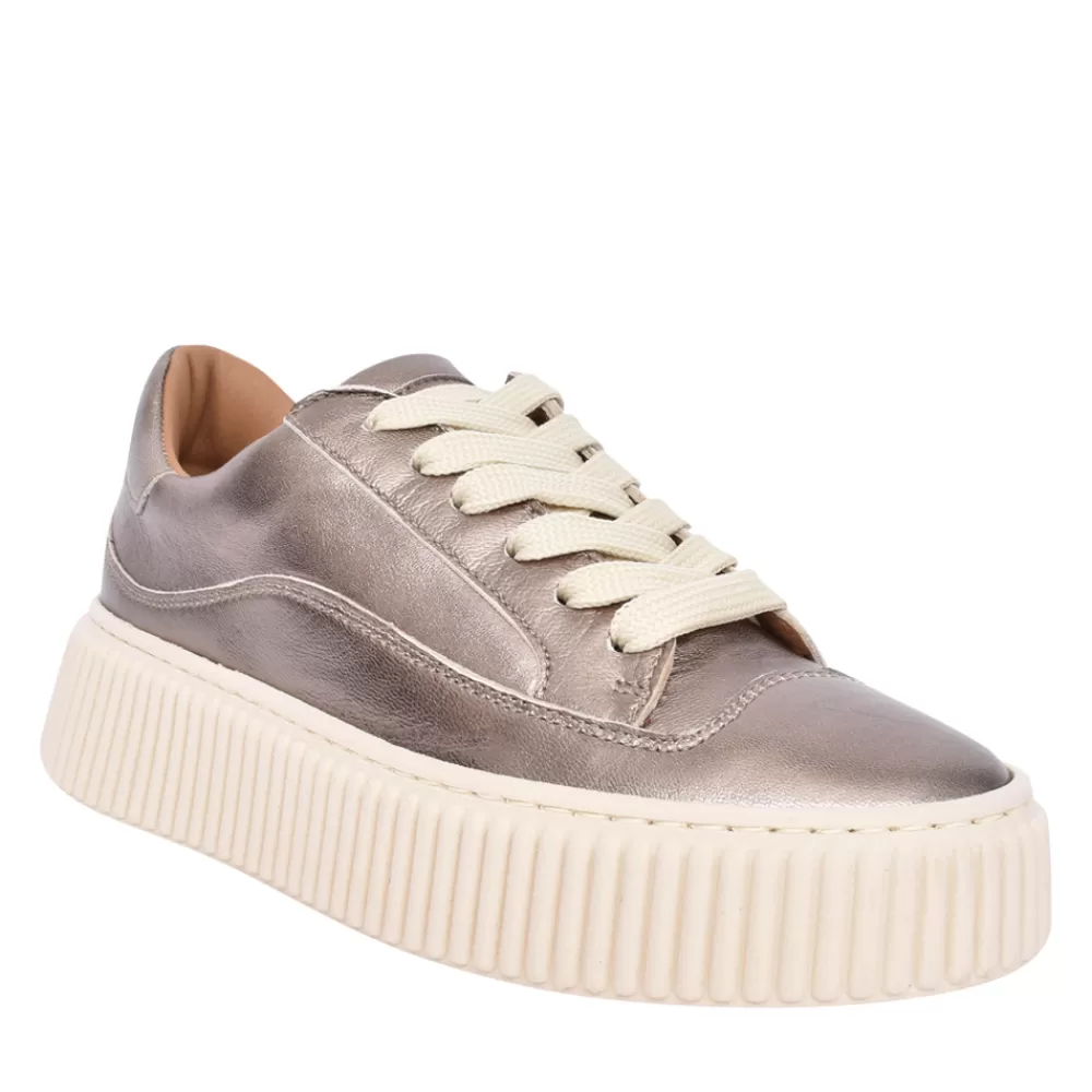 Ladies MELINE Ladies 8205 Laced Trainer In Bronze